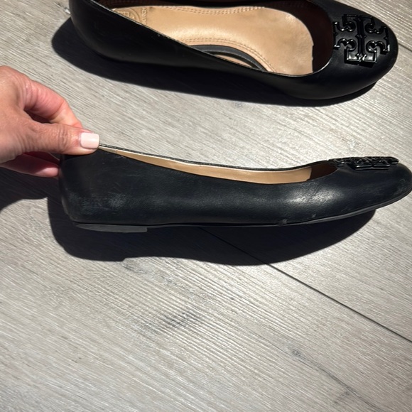 Tory Burch Black Leather Women's Flats - Picture 7 of 10